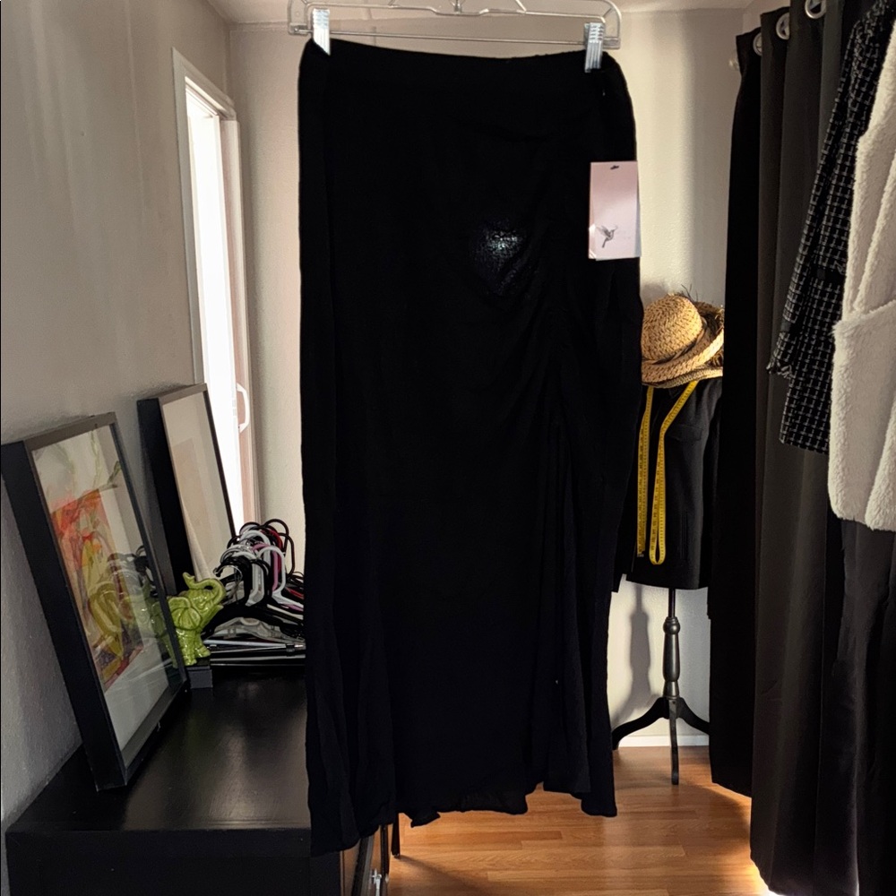 Chic Black A-Line Skirt